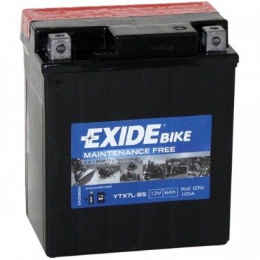 Аккумулятор 6Ah-12v Exide AGM (ETX7L-BS) (113х70х130) R, EN100