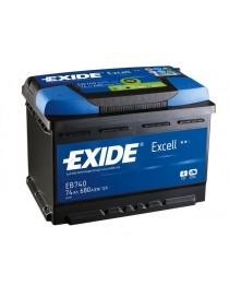 Аккумулятор 74Ah-12v Exide EXCELL(278х175х190),R,EN680
