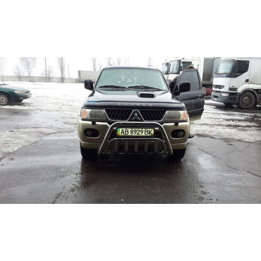 Защита переднего бампера (кенгурятник) Mitsubishi PajeroSport 1996-2006