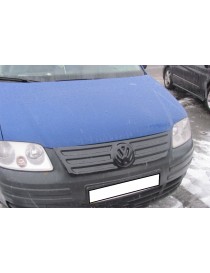 Зимняя накладка Volkswagen Caddy 2004-2010 (верх решетка), Глянец