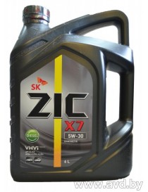 Масло моторное ZIC X7 5W-30 Diesel (Канистра 6л)
