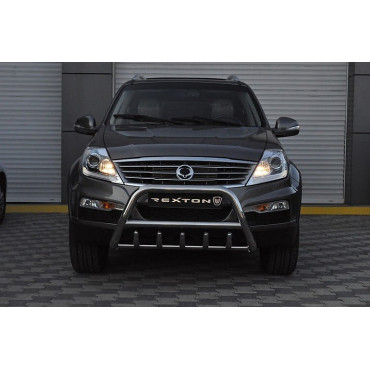 Защита переднего бампера (кенгурятник) Ssang Yong Rexton 2012+