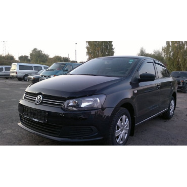 Дефлектор капота (мухобойка) Volkswagen POLO 5 хб/сд,2009-