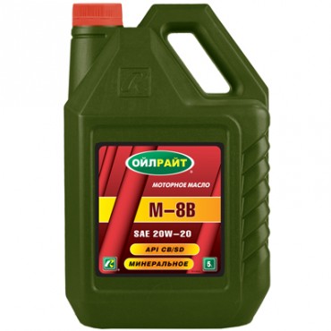 Масло моторное OIL RIGHT М8В 20W-20 SD/CB (Канистра 5л)