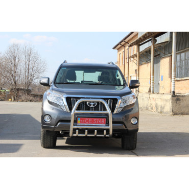 Защита переднего бампера (кенгурятник) Toyota Prado 150