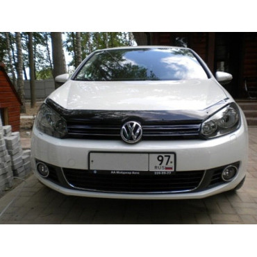 Дефлектор капота (мухобойка) Volkswagen GOLF VI 2009-2012 Дефлектор капота (мухобойка) Volkswagen GOLF VI 2009-2012