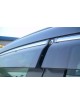 Дефлекторы окон (ветровики) Audi Q7 2006-2015 Хром молдинг