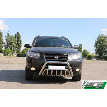 Защита переднего бампера (кенгурятник) Hyundai Santa Fe 2006+