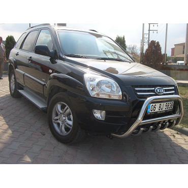Защита переднего бампера (кенгурятник) Kia Sportage 2004-2010