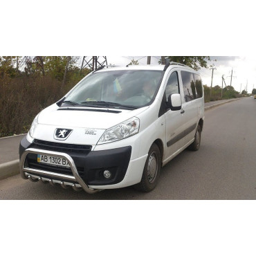 Защита переднего бампера (кенгурятник) Peugeot Expert 2007+