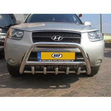 Защита переднего бампера (кенгурятник) Hyundai Santa Fe 2006+