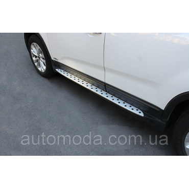 Пороги боковые Kia Sorento 2010-2012 стиль BMW