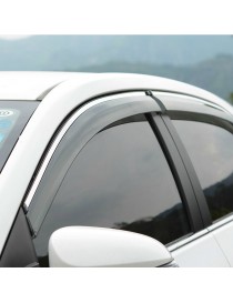 Дефлекторы окон (ветровики) Skoda Superb II 2008-2015 Sedan С Хром молдингом