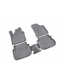 Коврики в салон VW Caddy 10/2007->, 4 шт. (полиуретан)<br />