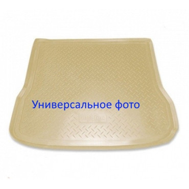 Коврик в багажник Volkswagen Touareg (10-) полиур. (2-х зон.клим.контр.) беж.