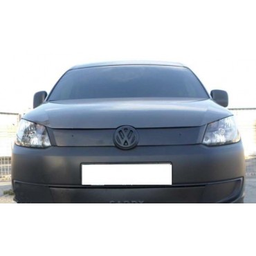 Зимняя накладка (матовая) Volkswagen Caddy 2010- (верх решетка)