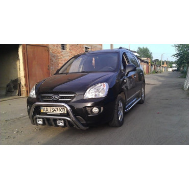 Защита переднего бампера (кенгурятник) Kia Carens 2006+