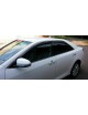 Дефлекторы окон (ветровики) Mazda 6 2012-> 4дв Sedan Хром молдинг