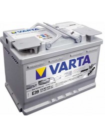 Аккумулятор 70Ah-12v VARTA Start-Stop Plus AGM (278х175х190), R, EN 650