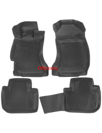 Коврики в салон для Audi A4 (В7) SD (04-08) резина комплект Lada Locker