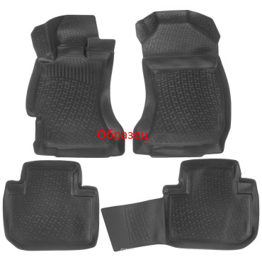 Коврики в салон для Audi A4 (В7) SD (04-08) резина комплект Lada Locker