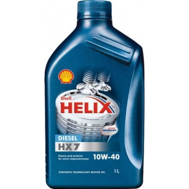 Масло моторное SHELL Helix Diesel HX7 SAE 10W-40 CF (Канистра 1л)