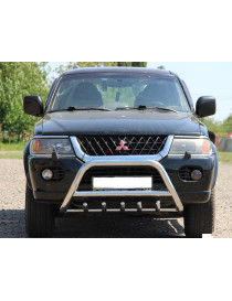 Защита переднего бампера (кенгурятник) Mitsubishi Pajero Sport 1996-2008