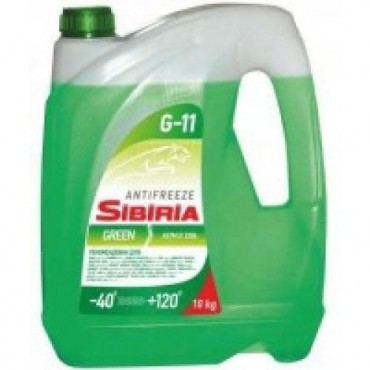 Антифриз SIBIRIA ANTIFREEZE ОЖ-40 G11 (зеленый) 10кг