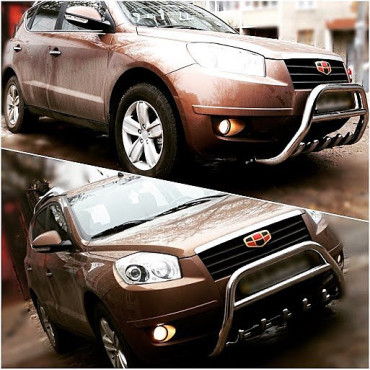 Защита переднего бампера (кенгурятник) Geely Emgrand X7 2012+